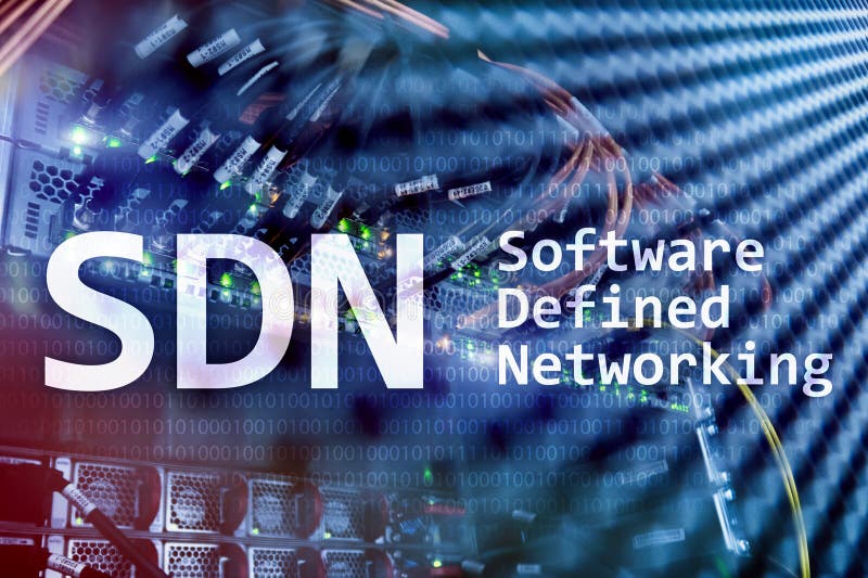 SDN, Software Defined Networking Concept On Modern Server Room ...