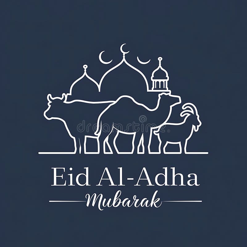 Se generan imágenes de fondo de eid al adha mubarak con el uso de ai libre illustration