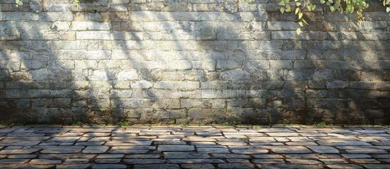 Se scattate una foto di domenica con un'immagine di spazio fotografico, un muro di pietra sarebbe un ottimo sfondo immagine stock