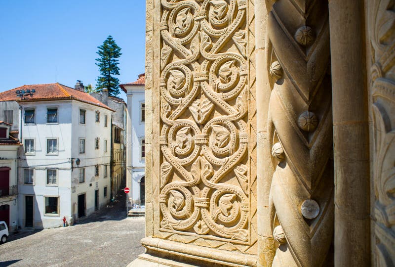 Se Velha, old Cathedral of Coimbra. Portugal.