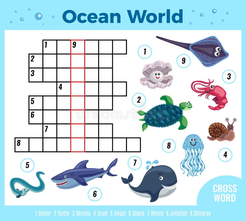 Sea Animals Crossword Composition Stock Vector - Illustration of fauna, concept: 227759794 Sea Animals Crossword Composition Stock Vector - Illustration of fauna, concept: 227759794