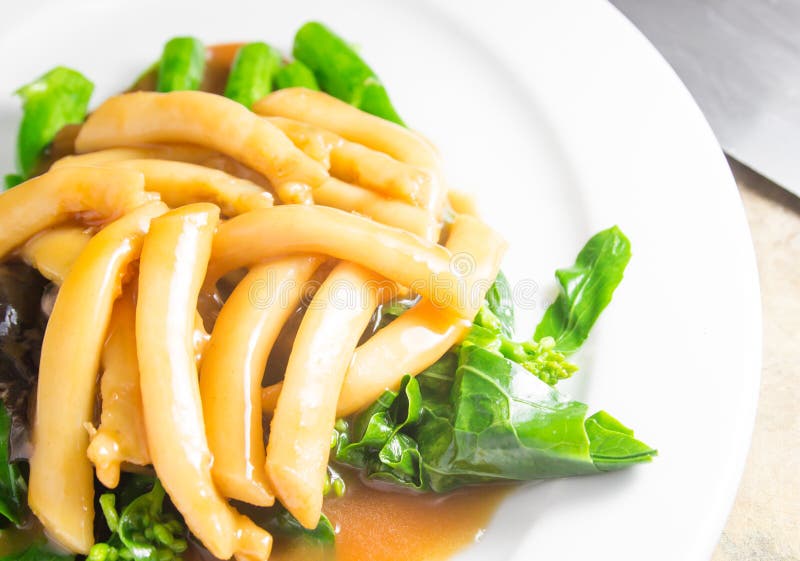 Sea Asparagus with Vegetable Stock Photo Image of asparagus, seafood