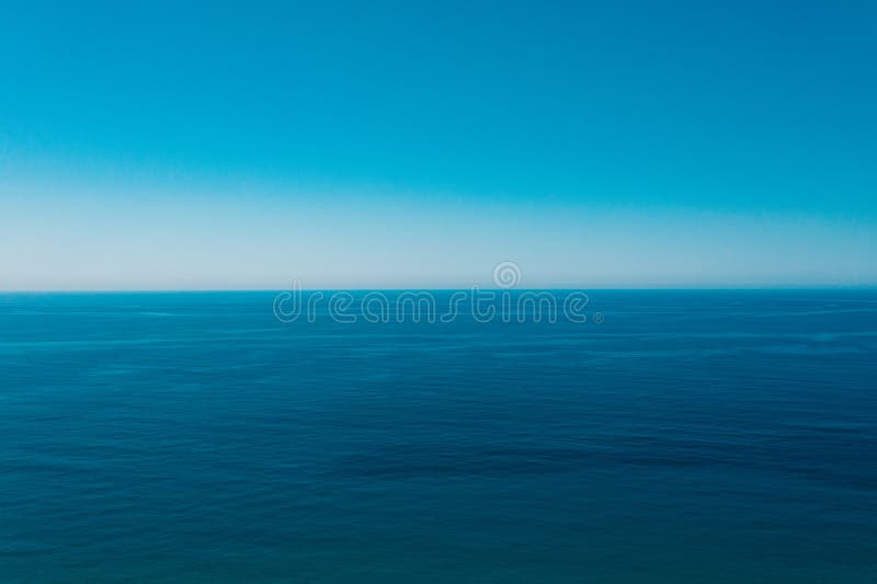 Sea and Blue Sky Background. Stock Image Image of scenery, marine