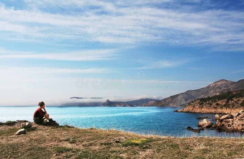 Sea coast royalty free stock photo
