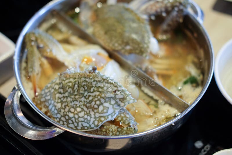 Sea Crabs in the Pot Shabushabu Stock Photo Image of japanese, soup