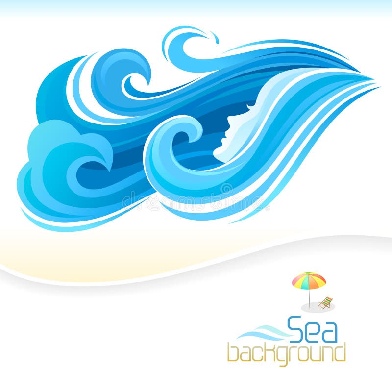 Sea Girl and Blue waves