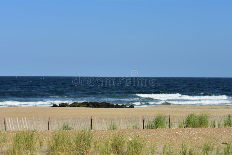 Sea Girt, New Jersey Surf and Beach 09 Foto de archivo Imagen de