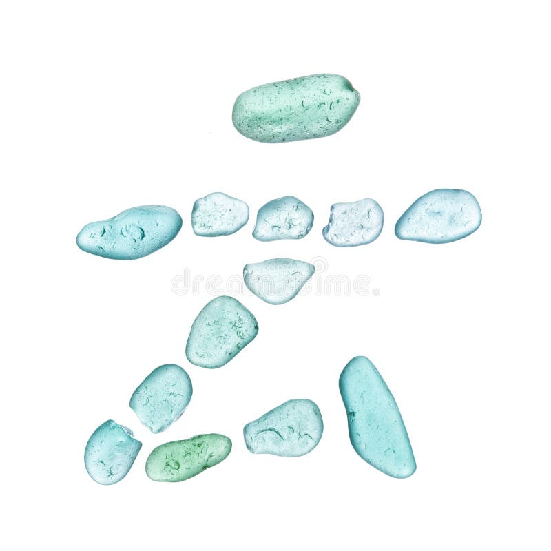 Seaglass pieces isolated stock photo. Image of physically - 159845940