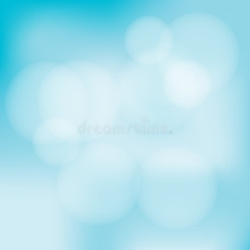Sea Green Background with Bokeh Stock Illustration - Illustration of