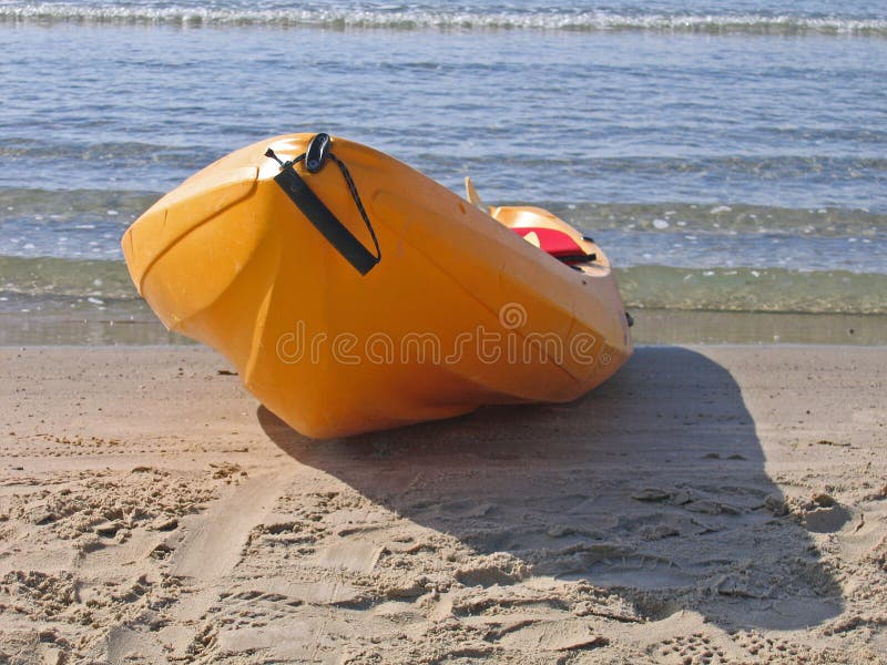 Sea kayak ready to go