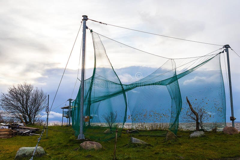 The Nets Dragged Along the Sea Stock Photo Image of closeup, rope