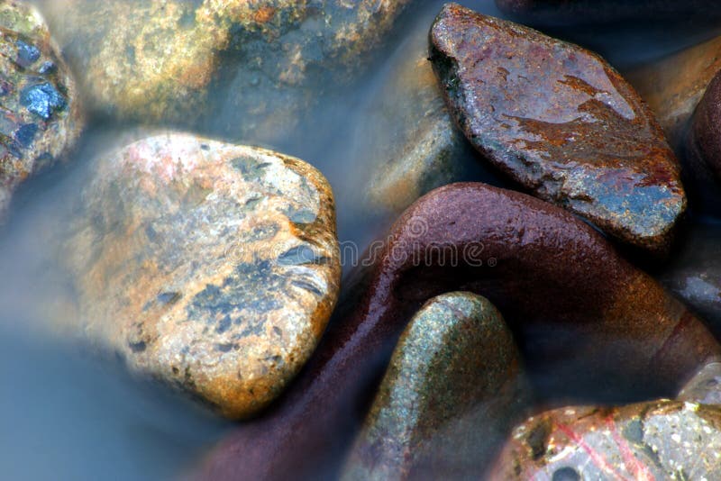 Sea meets pebbles