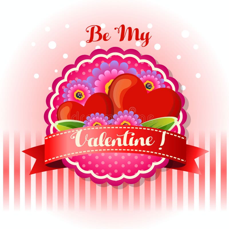Sea mi tarjeta de la tarjeta del día de San Valentín libre illustration Sea mi tarjeta de la tarjeta del día de San Valentín libre illustration