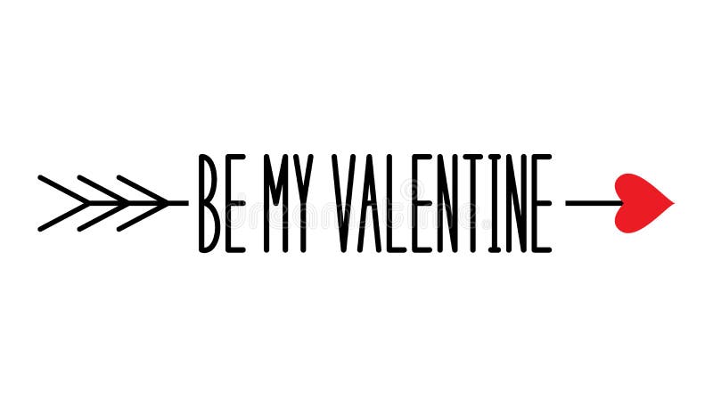 Sea mi tarjeta del día de San Valentín Flecha de amor