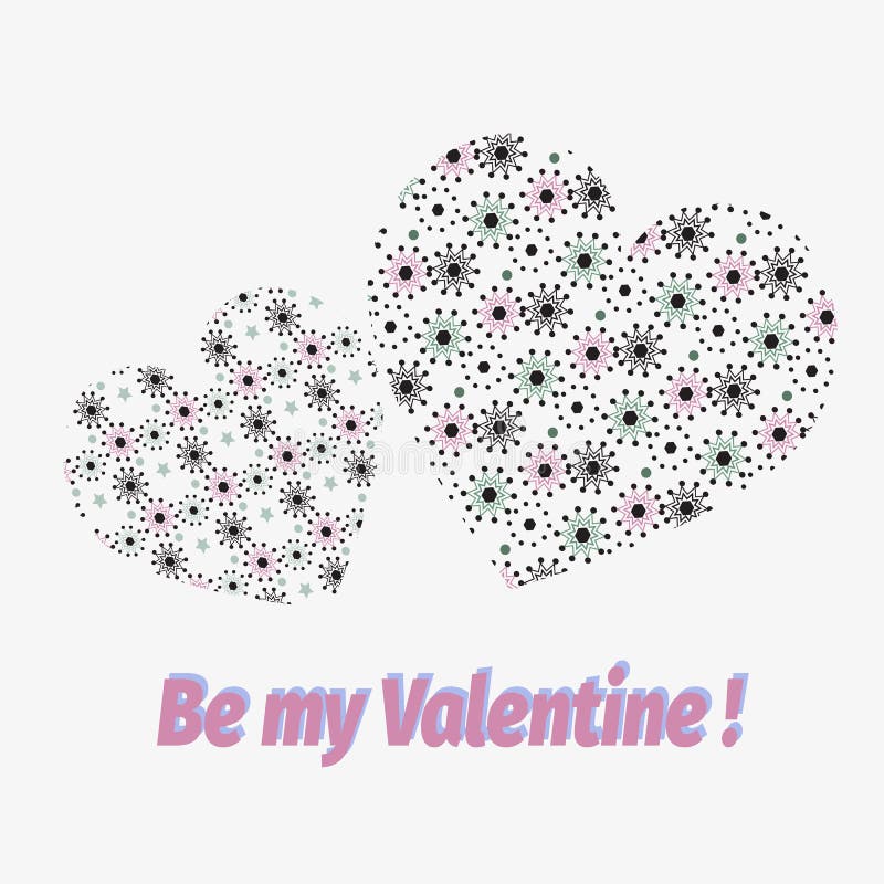 Sea mi tarjeta del día de San Valentín Valentine Day y vector libre illustration Sea mi tarjeta del día de San Valentín Valentine Day y vector libre illustration