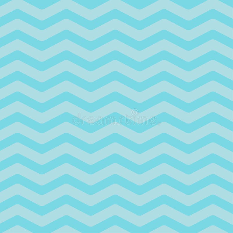 Sea Ocean Water with Blue Zigzag Waves. Seamless Pattern Wrapping