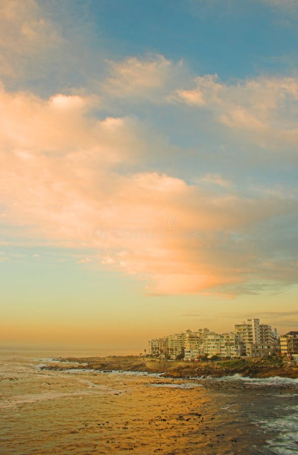 Sea Point, Cape Town, South Africa Stock Photo Image of sunset, south