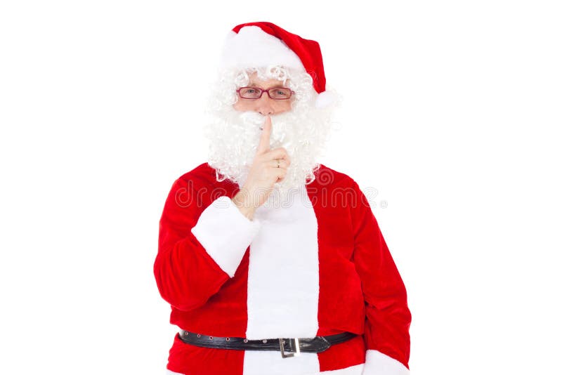 ¡Sea reservado! Santa Claus está viniendo foto de archivo ¡Sea reservado! Santa Claus está viniendo foto de archivo
