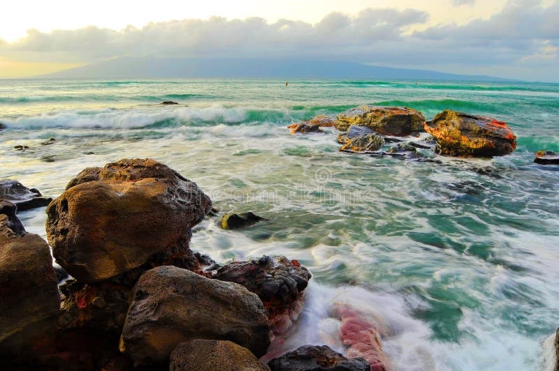 Sea Rocks with Green waters