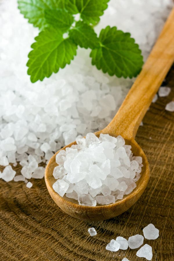 Sea salt stock image. Image of heap, grains, granular 34718127