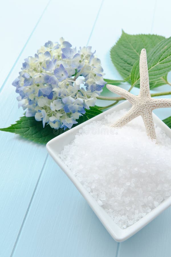 Sea salt for bath closeup stock photo. Image of ingredients 453476