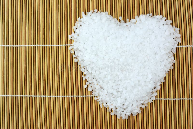 Sea salt heart stock image. Image of salinity, geology 37127671