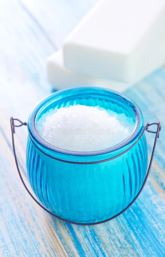 Sea salt stock photo. Image of bath, piece, aromatherapy 32872872