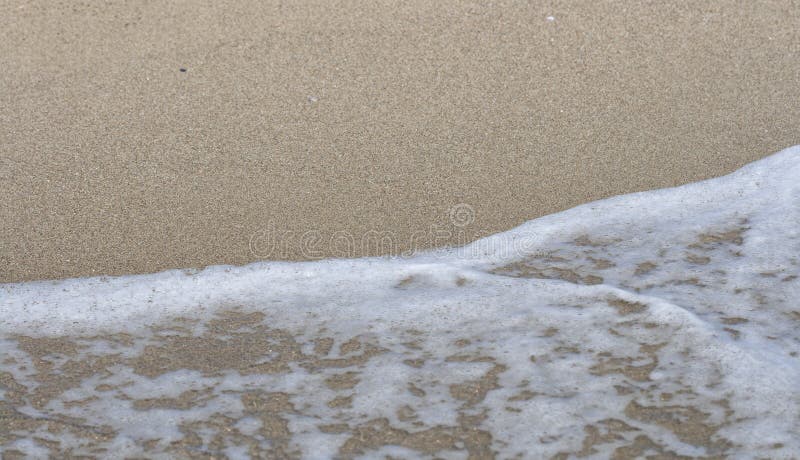Sea sandy water edge closeup