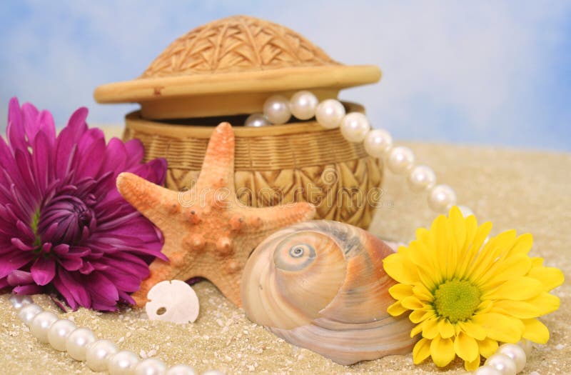 Sea Shells and Flowers