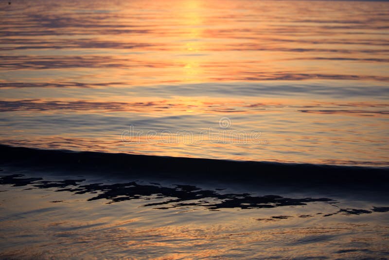 Sea Sunrise With Clouds And Waves Stock Image Image Of Seascape