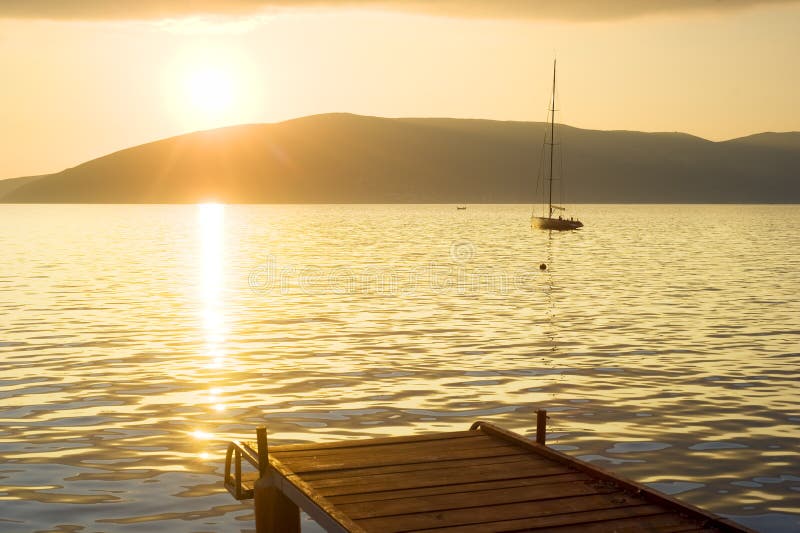 Sea at sunset