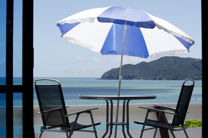 Sea View Terrace stock image. Image of lounge, atap, leisure 29289393