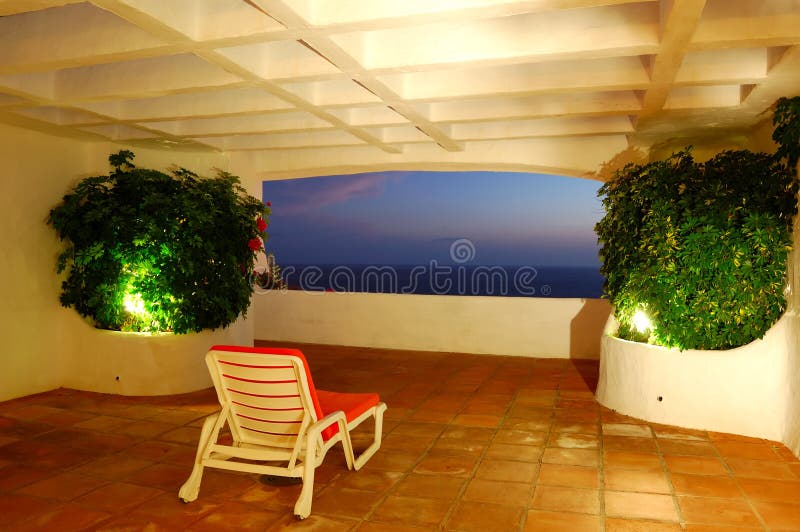 The Sea View From A Terrace Of Luxury Hotel Stock Photo Image Of