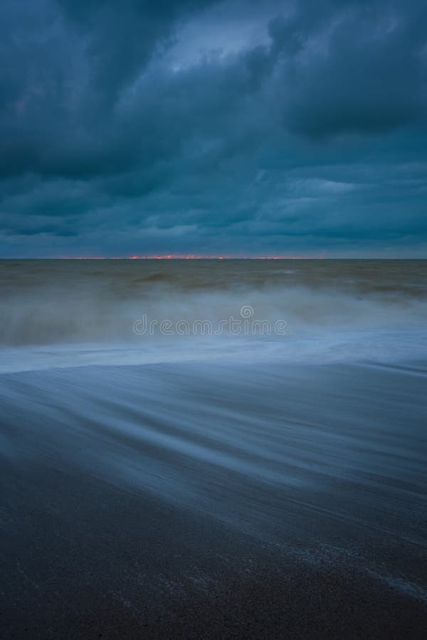 The Sea Wave Is A Blurry Movement Stock Photo Image Of Powerful