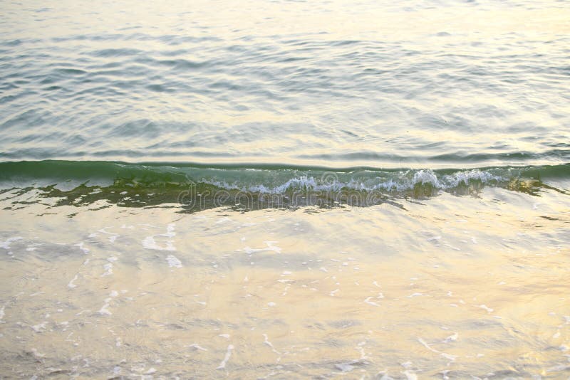 The Sea With Waves Hit The Sandy Beach Stock Image Image Of Calm