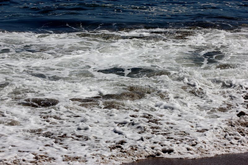 Sea waves at Natural Bridges Beach California royalty free stock images Sea waves at Natural Bridges Beach California royalty free stock images