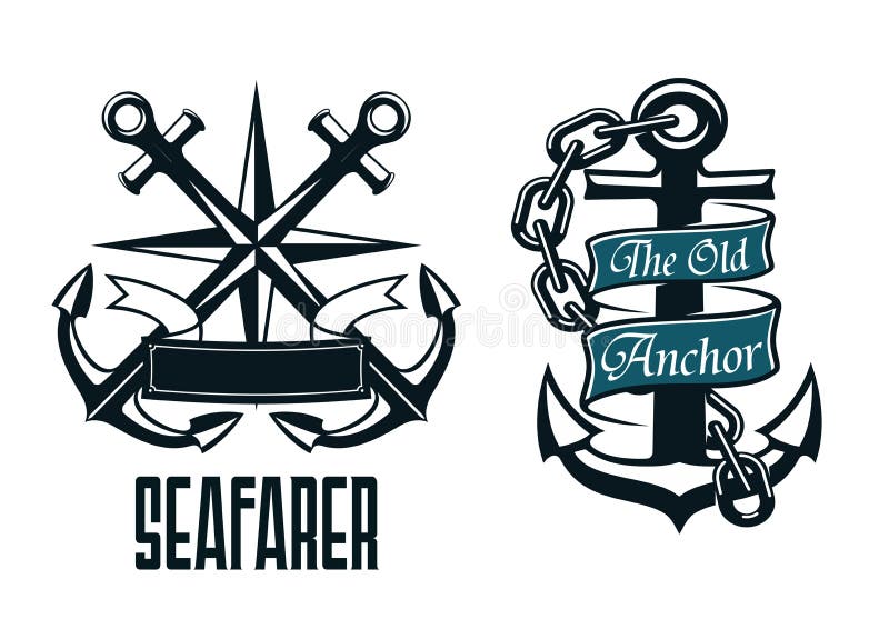 Seafarer Marine Heraldic Emblem and Symbol Stock Vector - Illustration of  emblem, banner: 53975851
