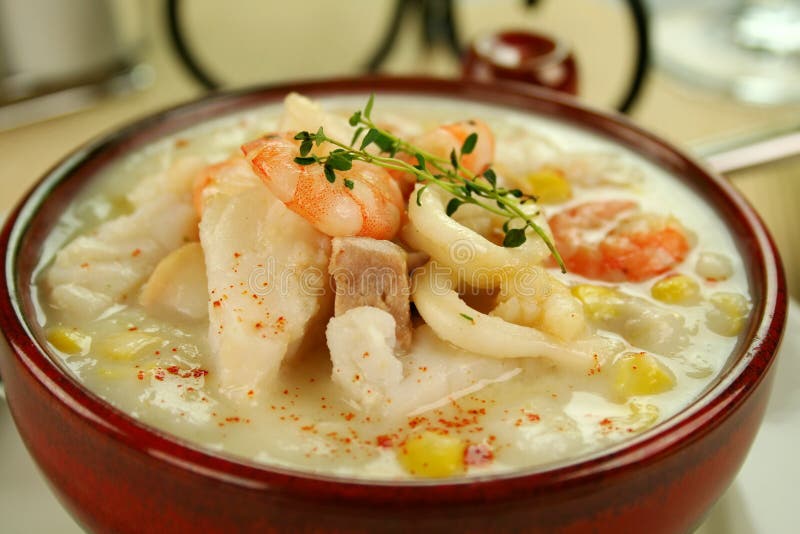 Seafood Chowder stock image. Image of nutritional, nutrition 27409451