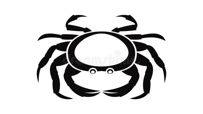 Seafood crab icon animation royalty free illustration