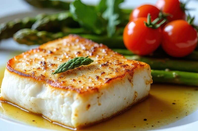 Seafood Delight : Lemony Knolic Veggie Blend in Scrumpary Sauce vektor abbildung