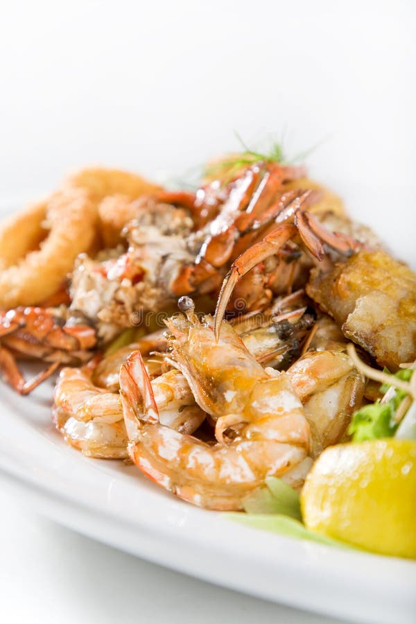 Seafood meal with shrimp
