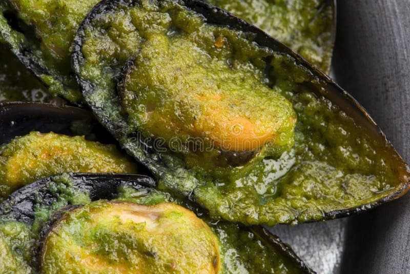 Seafood Mussels with Lemon and Garlic Stock Photo Image of mussels