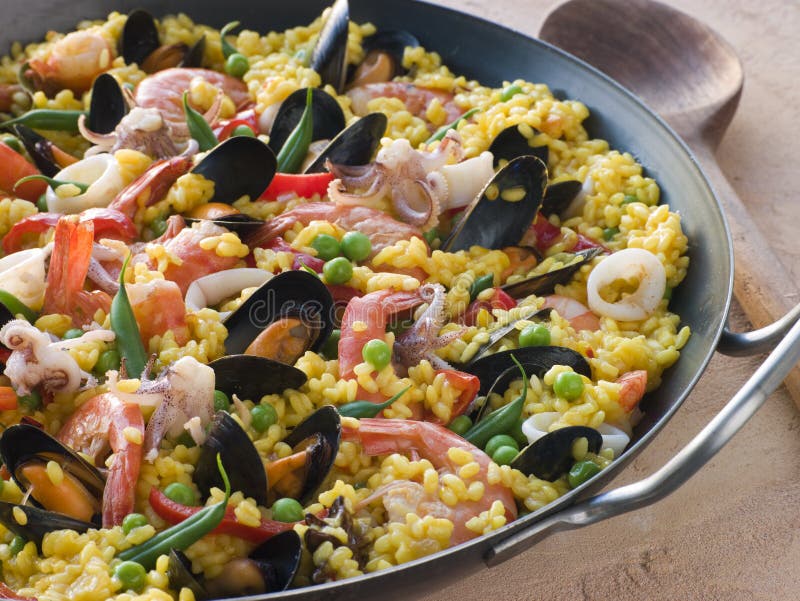 Seafood Paella in a Pan