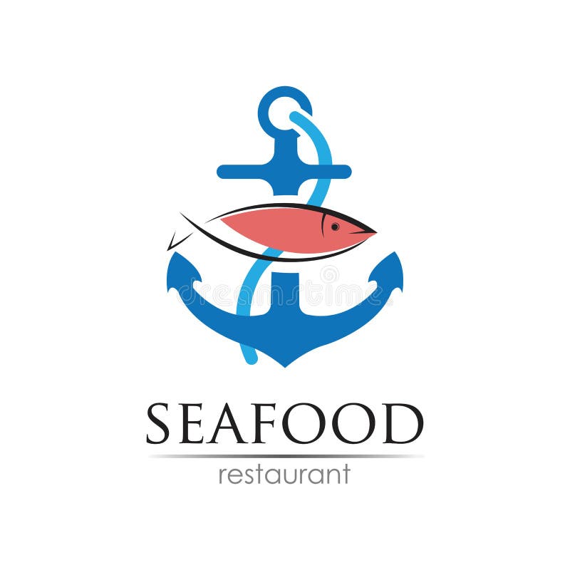 Seafood Restaurant Logo Design. Fish, Food and Beverage Logo Concept