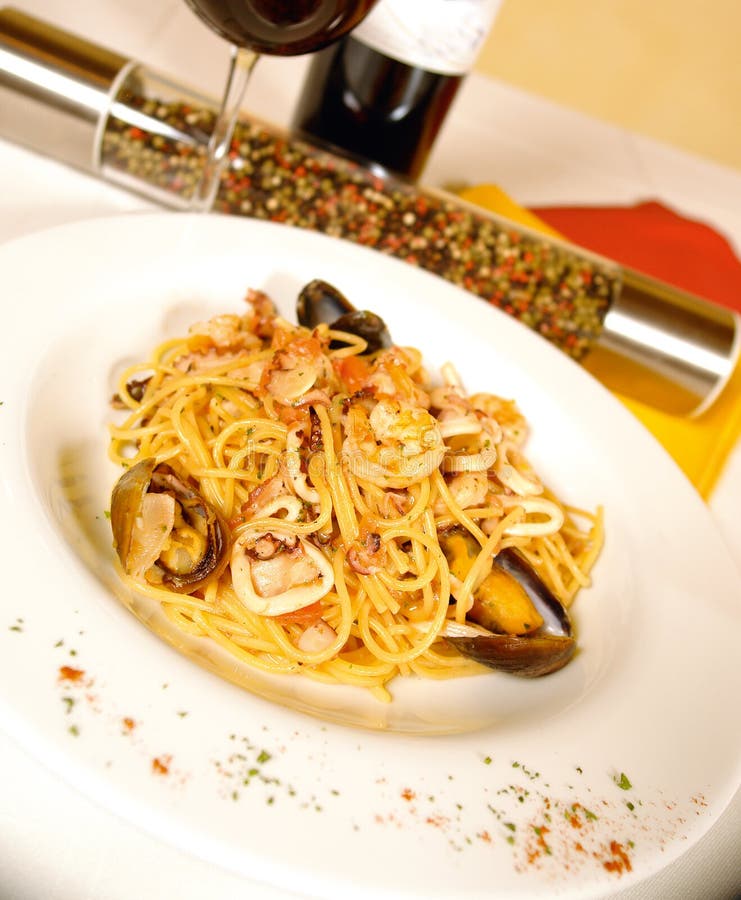 Seafood spaghetti