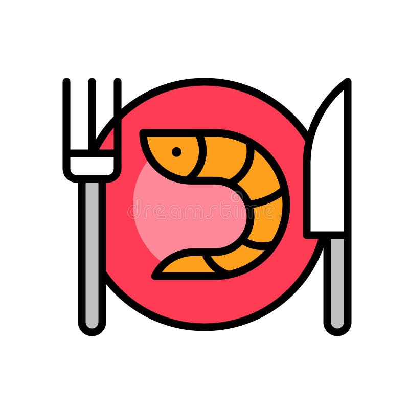 Seafood vector, Summer Holiday related filled icon vector illustration Seafood vector, Summer Holiday related filled icon vector illustration