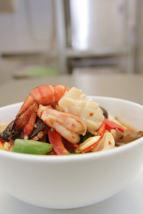 Seafood vegetable stock image. Image of view, main, food 7851617