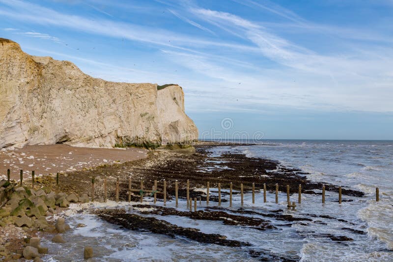 Seaford, East Sussex, UK stock image. Image of shore - 105291745