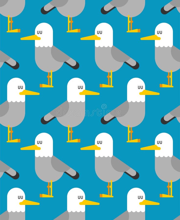 Seagull deseniowy bezszwowy frajera ptaka tło Wektorowy illustrat ilustracji Seagull deseniowy bezszwowy frajera ptaka tło Wektorowy illustrat ilustracji