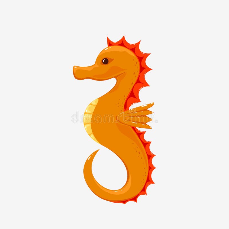 Seahorse en el fondo blanco ilustración del vector Seahorse en el fondo blanco ilustración del vector